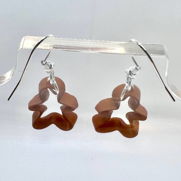 Christmas Earrings - Gingerbread Cookie Cutter Earrings - Dangle Earrings - Picture 2 of 9